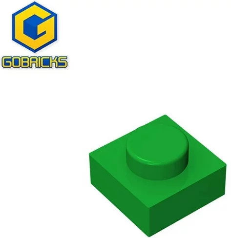 Gobricks GDS-501 Platte 1 x 1, Zubehör, Grün - Bild 1