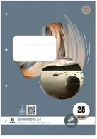 Staufen Schulblock Style DIN A4 mit Lineatur 25 in Grau, Weiß und Blau - Bild 1