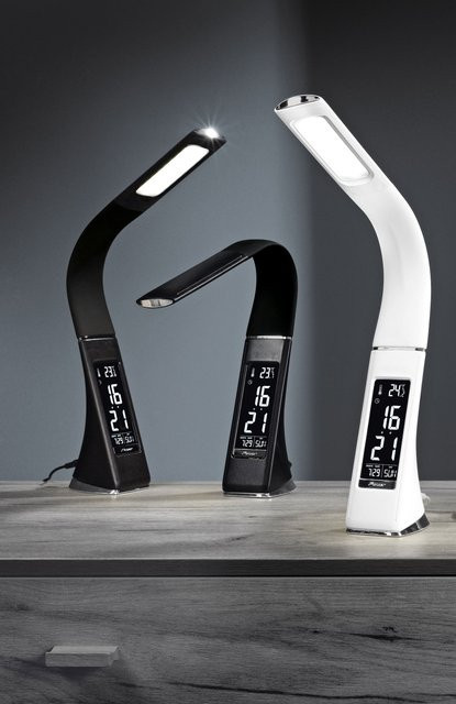 casa NOVA LED-Schreibtischleuchte SWING in Schwarz, dimmbar mit Leuchtmittel und USB-Anschluss - Bild 1