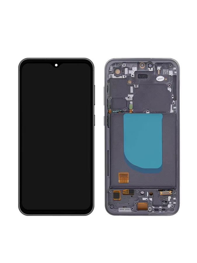 Samsung S23 FE Display mit Rahmen, 6,4 Zoll AMOLED LCD Touch Screen in Schwarz - Bild 5