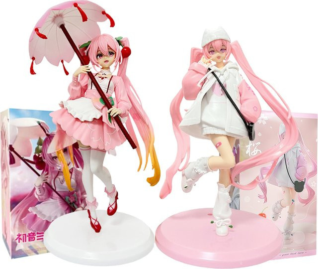 Bandai Hatsune Miku Animations-Dekorationsmodell, Rosa, Kunststoff - Bild 1
