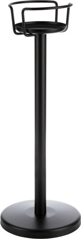 APS Wein- und Sektkühler Ständer aus Metall in Schwarz, rund, H: 71,5 cm, B/T: 26,5 x 26,5 cm - Bild 1