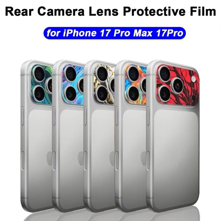 2 Stück Matte Frosted Linsenschutz Aufkleber für Apple iPhone 17 Pro Max in Multicolour - Bild 2