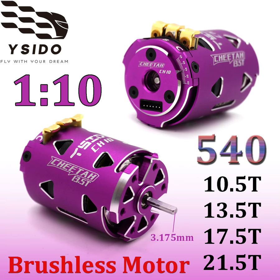 YSIDO 540 Bürstenloser Sensormotor, Upgrade-Teil, Metall, Lila - Bild 2