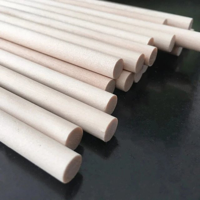 50 Stück hölzerne Bastelstäbe in Beige für Handwerk und DIY-Projekte - Bild 1