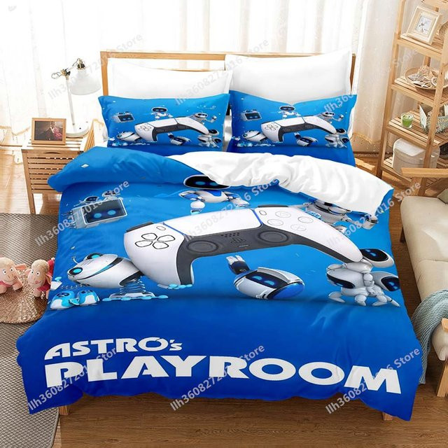Astro Bot Bettwäsche Set mit 3D-Druck für Kinder und Erwachsene, B/H: 135 x 200 cm - Bild 1