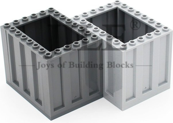 Jile Military Enclosing Wall Steel Panel 1x6x5 Building Blocks Bricks light grey - Bild 1