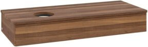V&B Waschtischunterschrank Antao mit Beleuchtung ohne Frontstruktur, Farbe Walnut, B/T/H: 120 x 50 x 19 cm - Bild 1