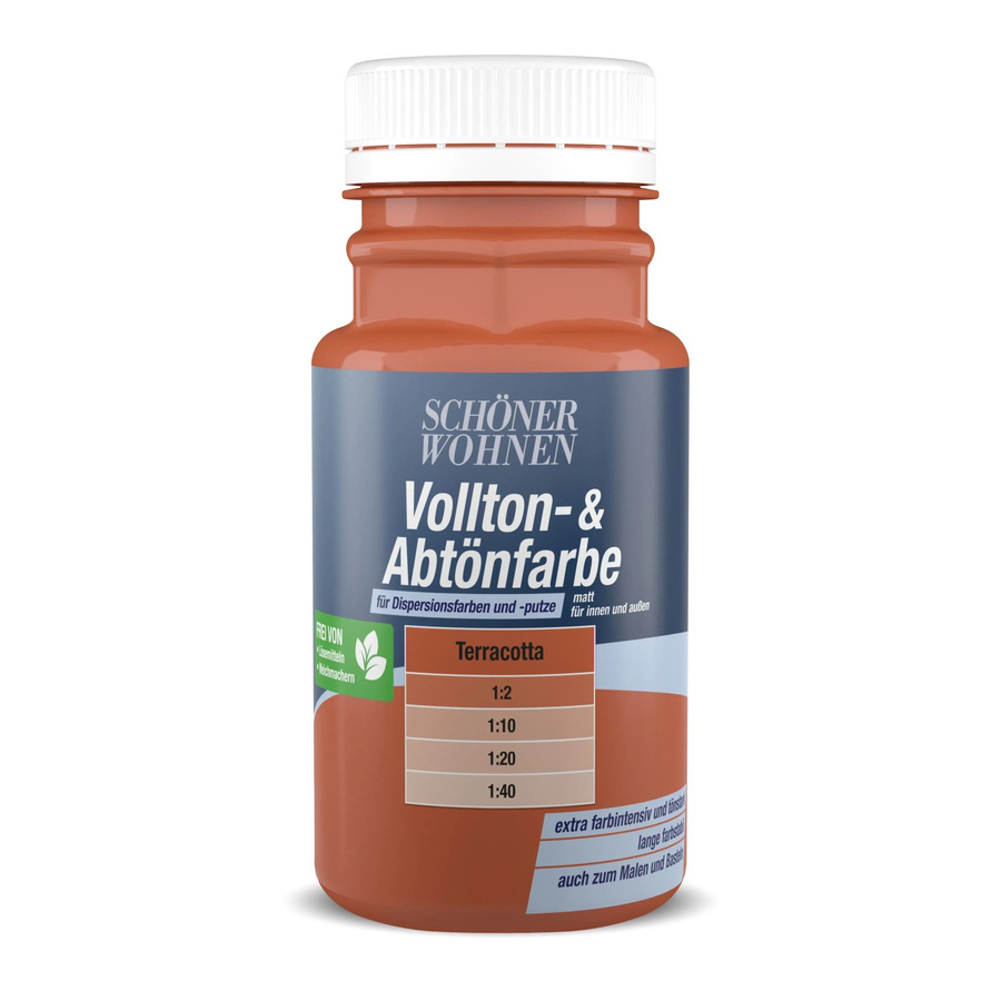 Schöner Wohnen Voll- und Abtönfarbe Terrakotta Orange Matt 0,125 l - Bild 2