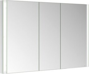 Keuco Spiegelschrank Somaris 3-türig in Weiß und Silber, Wandeinbau, B/H/T: 120 x 71 x 11,5 cm - Bild 1