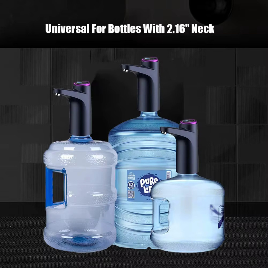FEB.WIND Tragbarer USB Wasserpumpen Wasserspender für 2,5, 3 und 5 Gallonen Flaschen in Weiß - Bild 4