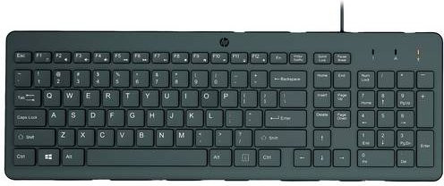 HP 150 Kabelgebundene Tastatur mit QWERTZ-Layout in Schwarz - Bild 1