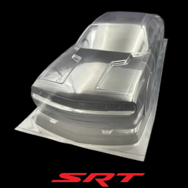 GWOLVES SRT Challenger Hellcat Karosserie, 1/10, mit Spoiler, Rot - Bild 2