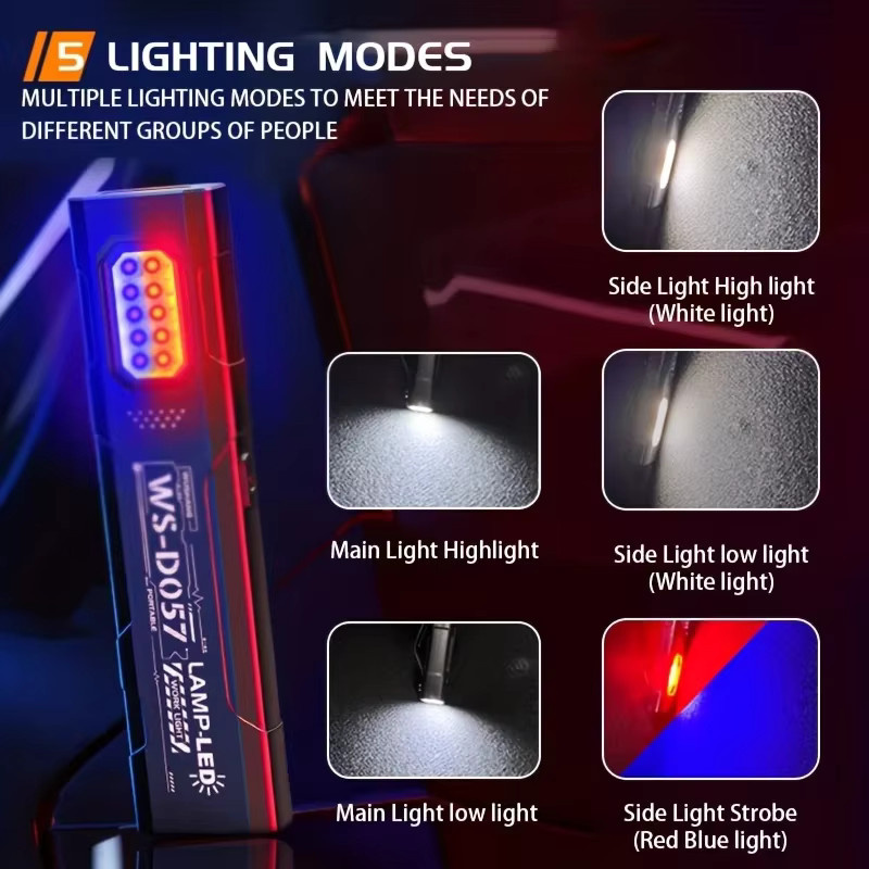 KDULIT LED-Taschenlampe in Schwarz, wiederaufladbare wasserdichte Handtaschenlampe mit mehreren Modi für Camping, Wandern und Notfälle - Bild 2