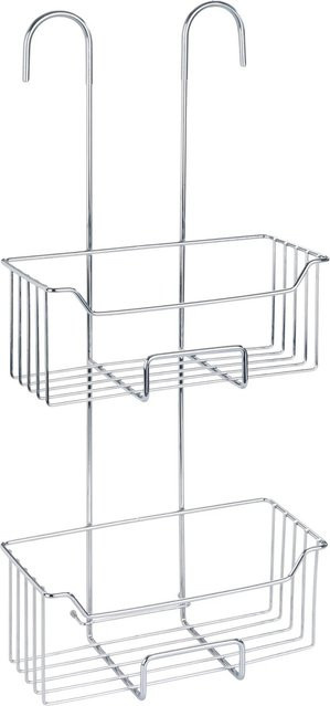 Wenko Thermostat-Dusch-Caddy Milo 2-Etagen in Silber glänzend, Breite: 25 cm, Tiefe: 14 cm - Bild 1