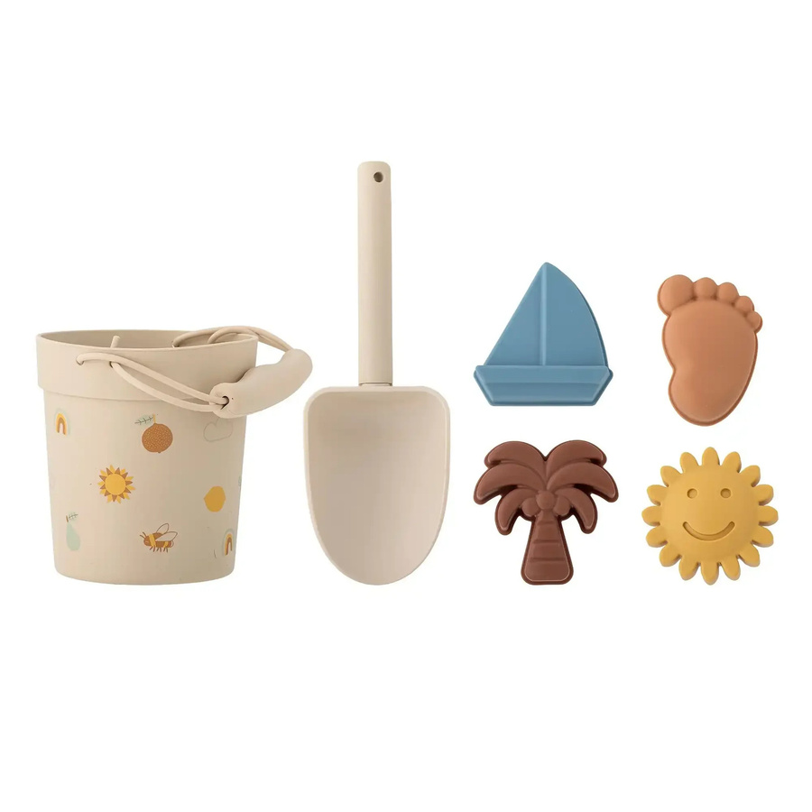 Bloomingville Mini Agnes Strandspielset Silikon beige - Bild 1