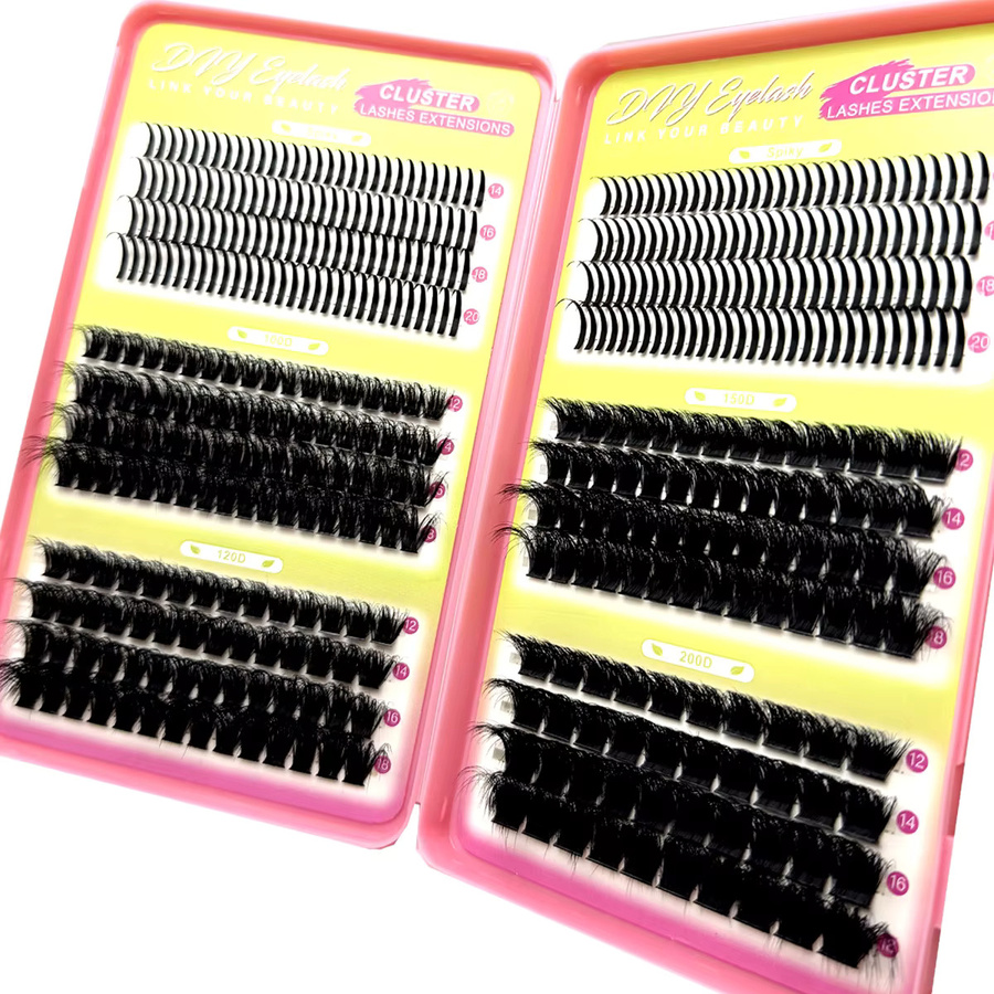 MKYDCG Wimperncluster Spikes, Black, Unisex - Bild 4