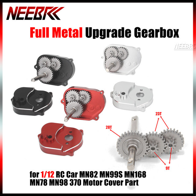 NeebRC Metall Upgrade Getriebe Adapter Platte, Zubehör, 1:12 - Bild 1