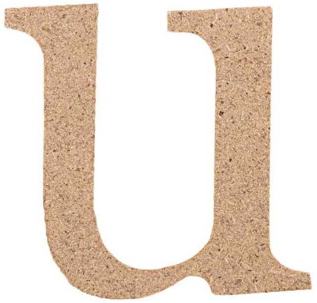 Rico Design Kleinbuchstabe U aus MDF Holz - Bild 1