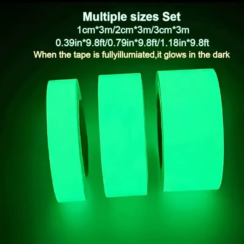 Wasserfestes fluoreszierendes Klebeband im 3-Rollen-Set, grün, leuchtendes Klebeband für Angelruten und Seile - Bild 3