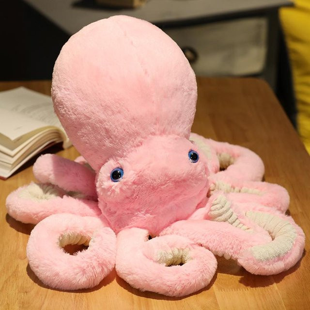 Kidsly Oktopus-Plüschtier, Meerestiere, Rosa / Pink, 45cm, ab 14 Jahre - Bild 1