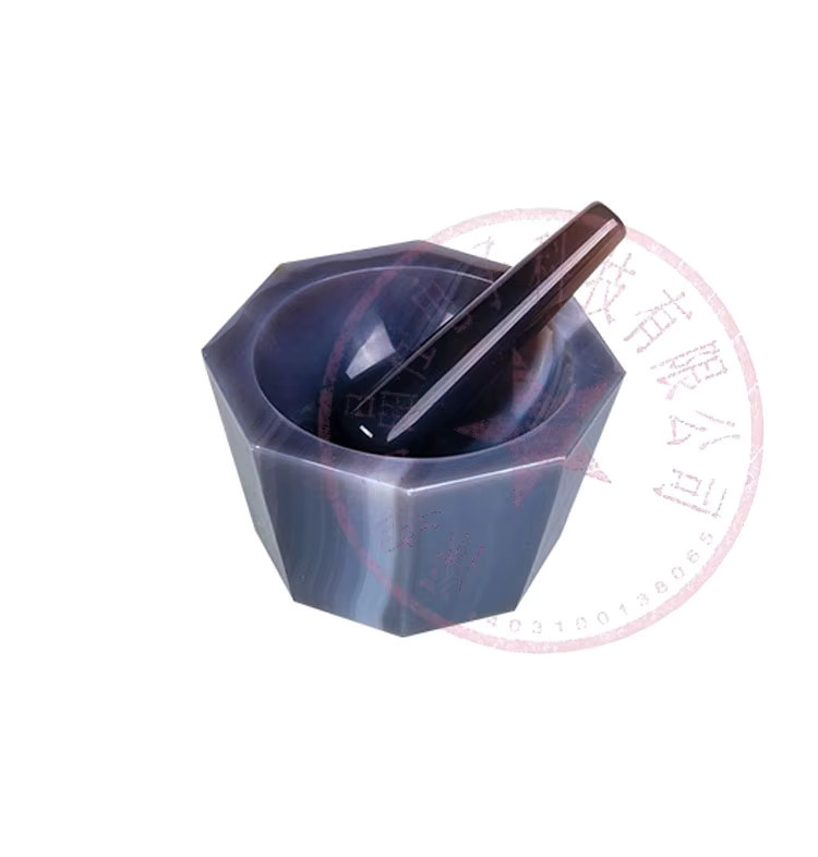 Schleifbehälter für Achat-Mörser in Blau mit Durchmessern 60mm, 80mm und 90mm - Bild 3