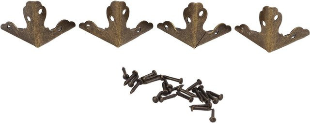 20 Stück GoolRC Eckenschutz aus Eisen in Schwarz im Vintage-Stil für Holz - Bild 1