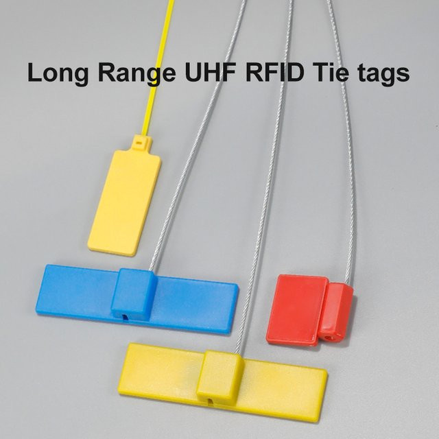 10 Stück Fonkan RFID UHF Bleisiegel-Etiketten aus ABS, Anti-Metall Passives Bindeetikett nach ISO18000 6C - Bild 1