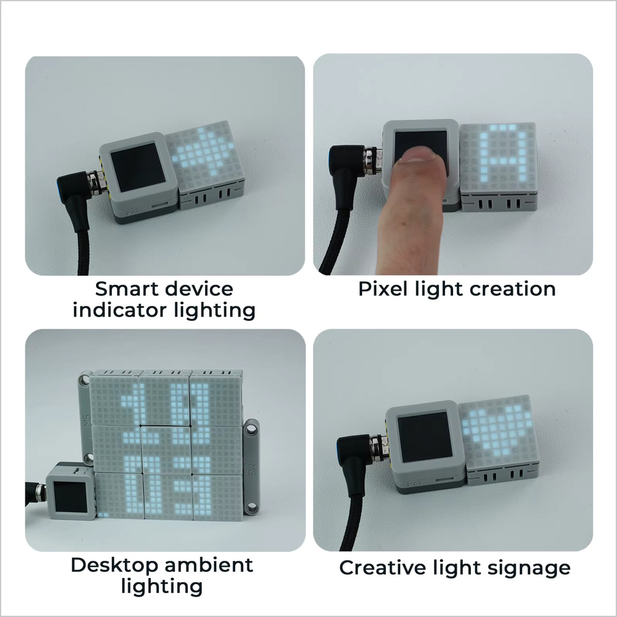 M5Stack Chain Mono Matrix mit 8x8 LEDs in Weiß - Bild 2