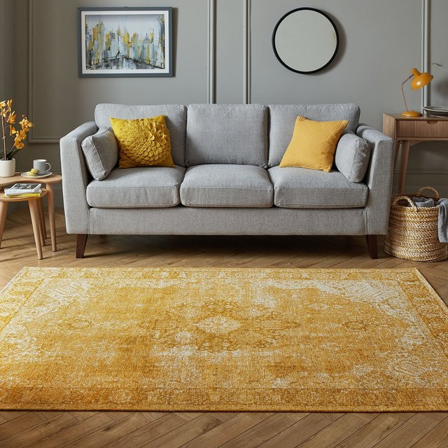 Orientteppich Kadima Design in Senfgelb mit Vintage-Orientmuster B/T: 200 x 290 cm - Bild 1