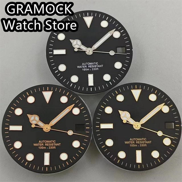 GRAMOCK Zifferblatt, 29 mm, Schwarz, Roségold, Silber, Unisex - Bild 1