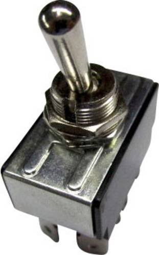TRU Components Kippschalter TC-R13-28F-01 in Silber, 250 V/AC 10A, 2 x Aus/Ein rastend - Bild 1