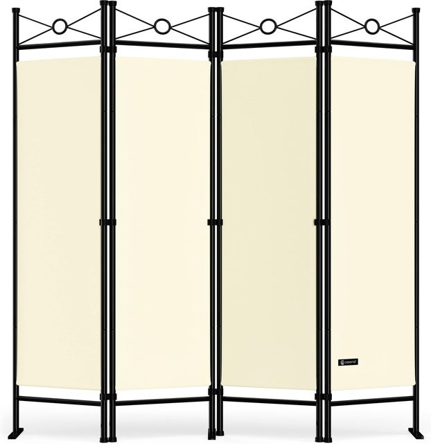 Paravent Casaria Lucca in Creme Beige, B/H: 180 x 163 cm - Bild 1