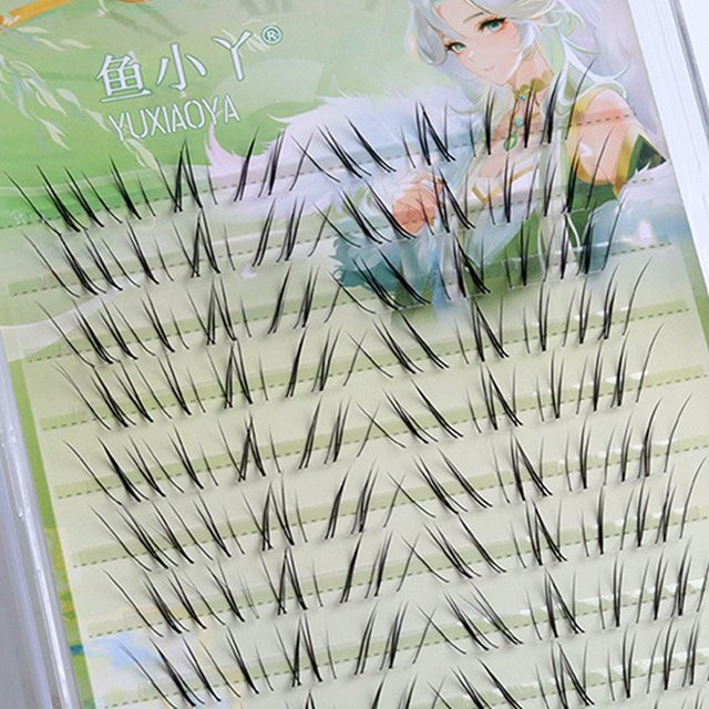 Fox-Manga Falsche Wimpernverlängerungen, 9–12 mm, C-Locken, natürlich - Bild 1