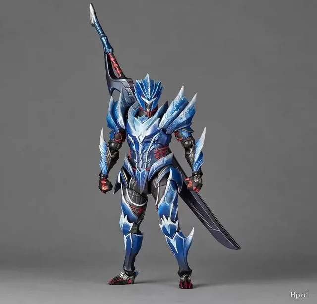 Kaiyodo Revoltech Amazing Yamaguchi Monster Hunter Lunagaron, Spielzeugstatuenmodell, Set - Bild 1