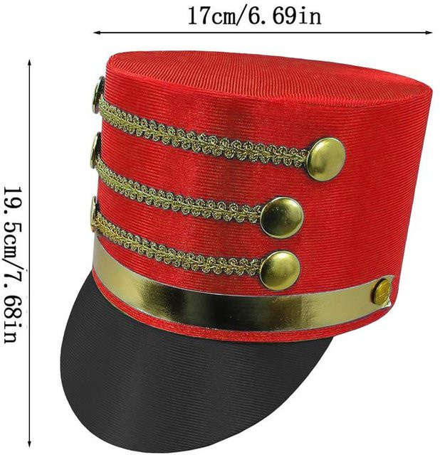 Nussknacker Hut Cosplay Accessoire Zylinder, rot - Bild 1