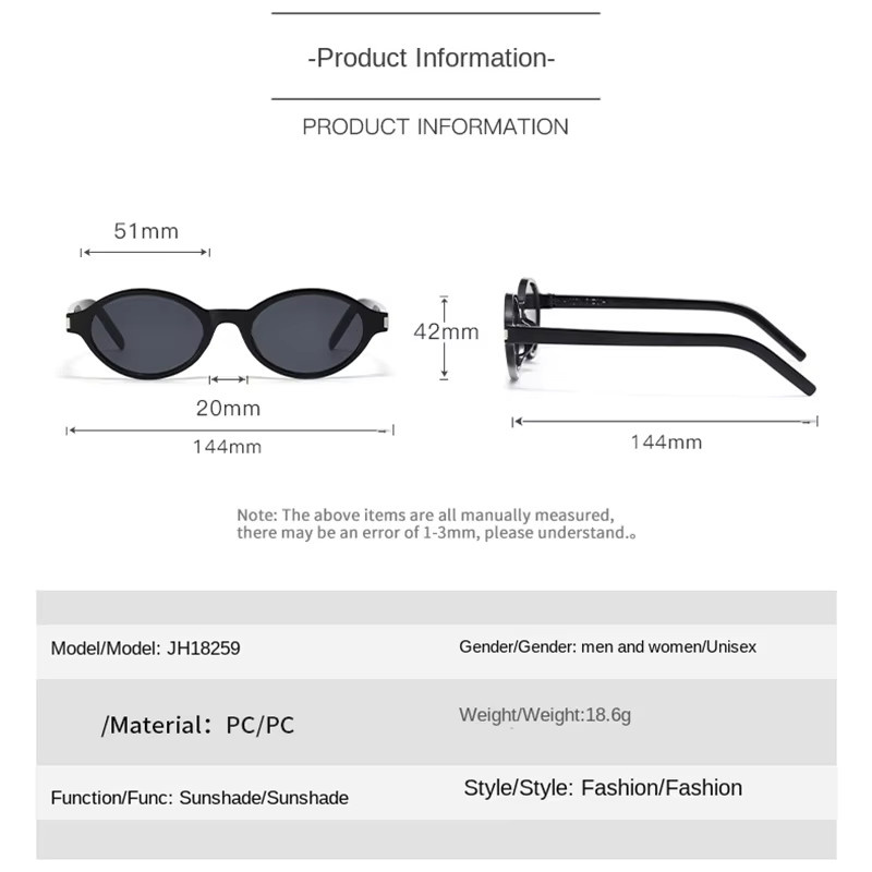 Kunkka coco Sonnenbrille, oval, Vollrand, Kunststoff, schwarz, Damen - Bild 4