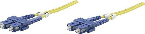 Intellinet 470605 Glasfaser LWL Anschlusskabel Gelb, 1.00 m, 1x SC-Stecker auf 1x SC-Stecker, 9/125 µ Singlemode OS2 - Bild 1