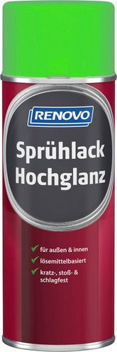 RENOVO Sprühlack für Holz, hochglänzend, grün, 400 ml - Bild 1