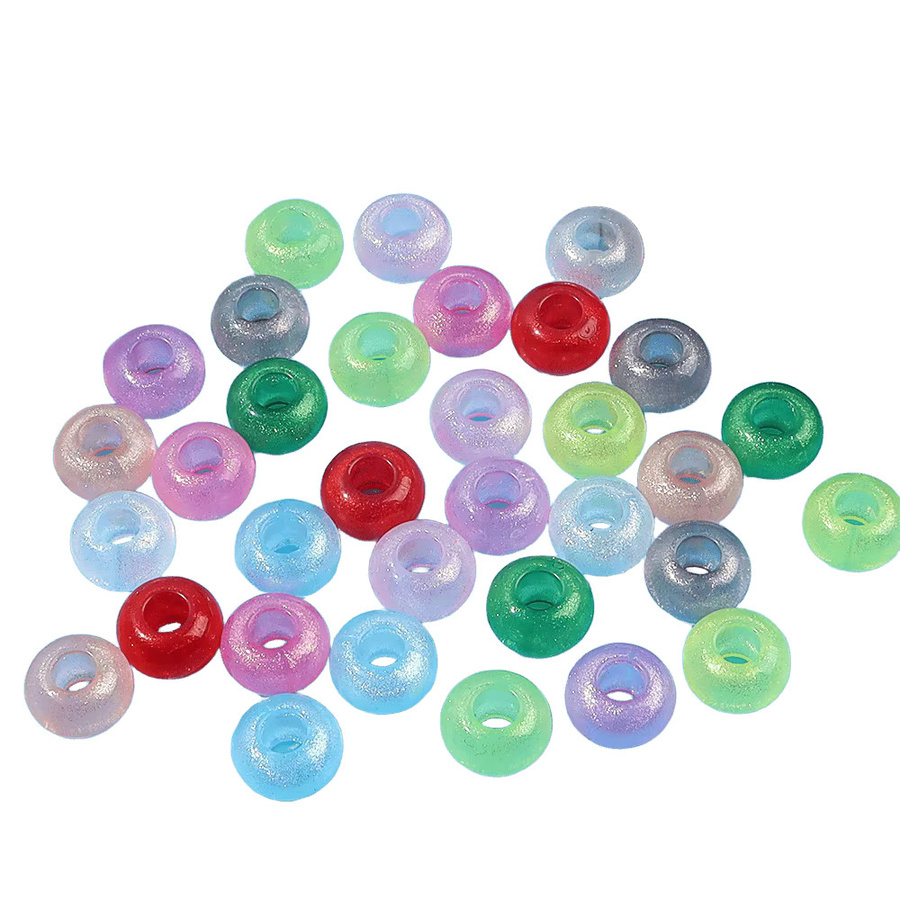 Perlen aus Harz, mehrfarbig, oval, Unisex - Bild 3