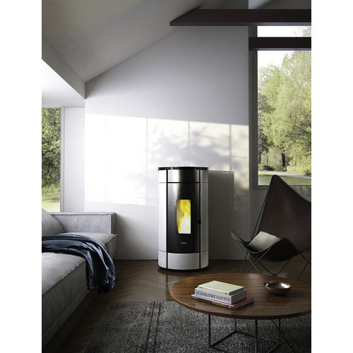 Freepoint Pelletofen Globe in Weiß mit 10,5 kW Leistung und WLAN-Funktion - Bild 5