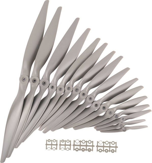 Gemfan Starrflügelpropeller APC-Propeller, Zubehör, Kunststoff, Grau - Bild 1