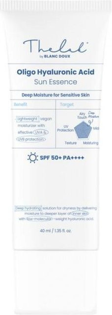 blanc doux THE LAB Oligo Hyaluronsäure Sonnenessenz, 40 ml, LSF 50+ - Bild 1