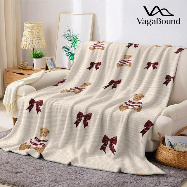 JMG Household Supplies Flanelldecke Teddy Motiv in Creme, weich und warm, B/B: 100 x 150 cm - Bild 1