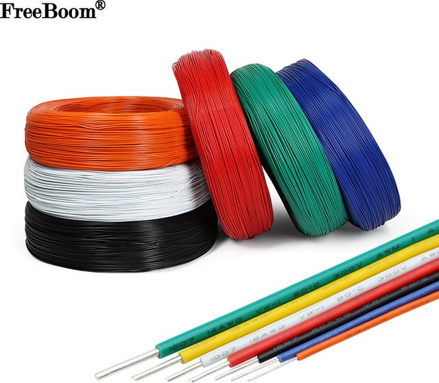 Verzinnter Kupferdraht UL1007 Single Core mit PVC-Isolierung in Rot für LED-Leitungen und Elektrokabel - Bild 1