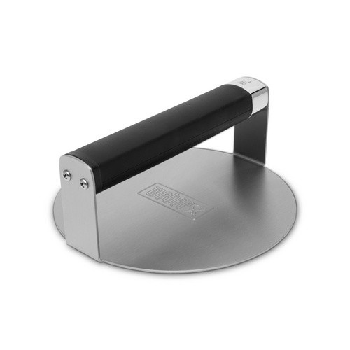 Weber Burgerpresse für Plancha aus Edelstahl, silberfarben, B/T/H: 18 x 18 x 8 cm - Bild 2