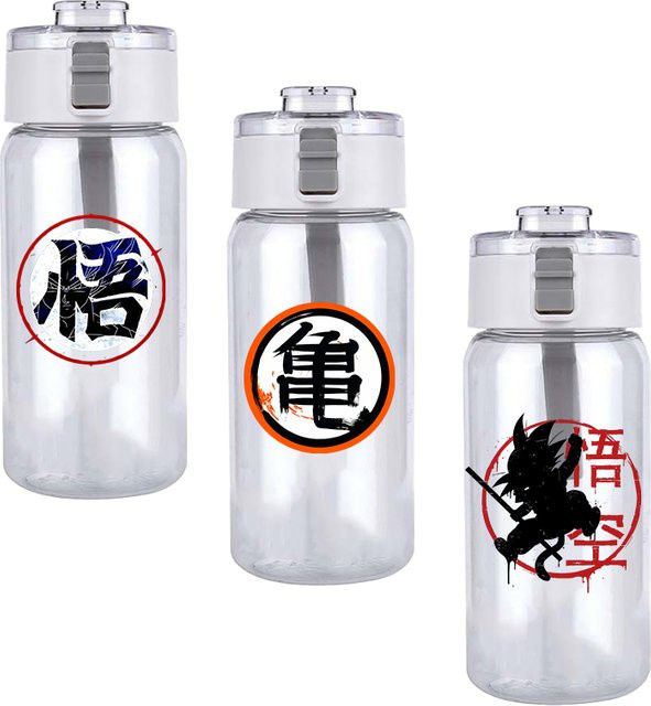 Bandai Dragon Ball GOKU Trinkflasche aus Kunststoff, transparent, auslaufsicher und tragbar - Bild 1