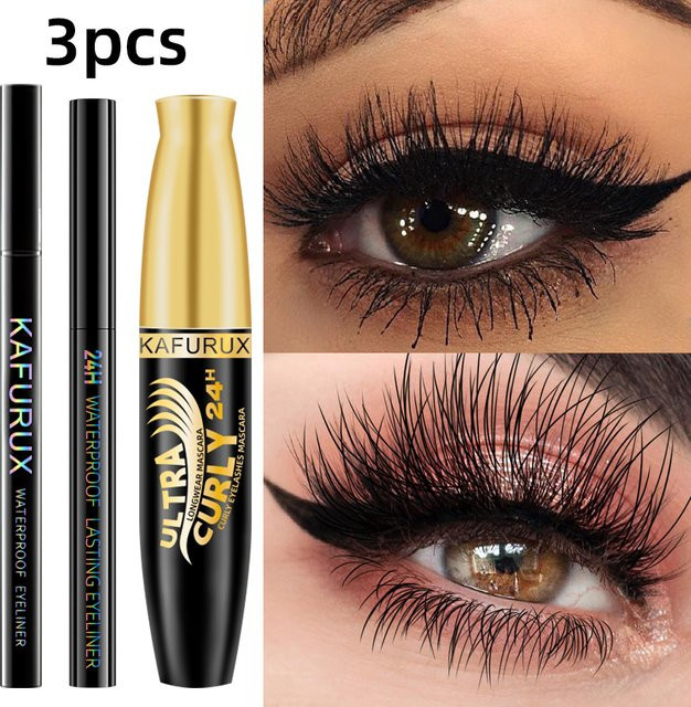 KAFURUX Augen-Make-up Set, Schwarz, 3-teilig - Bild 1
