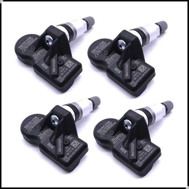 GANGLE Reifendrucksensor TPMS 433MHz für Volkswagen Tiguan Allspace, Audi, Porsche und Skoda, Farbe: Schwarz, Teilenummer: 5Q0907275 / 5Q0907275B - Bild 1