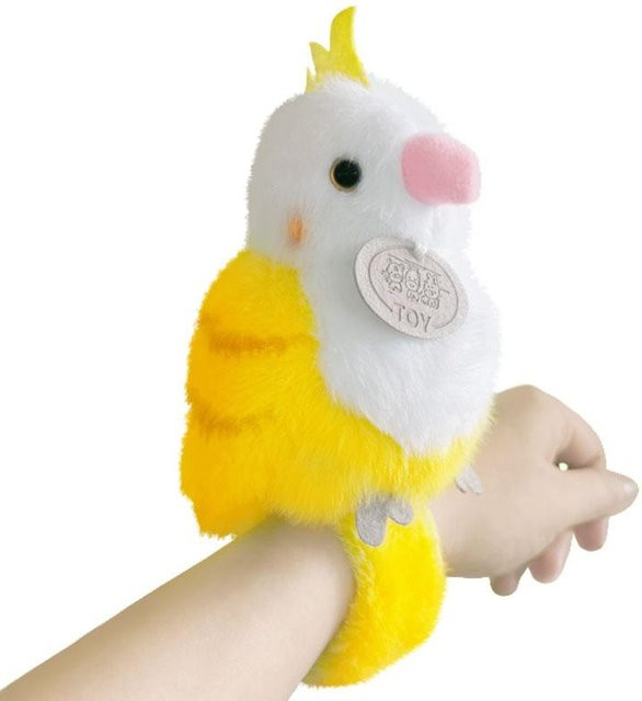 Armband Papagei Plüschtier, weiß, Kinder - Bild 1